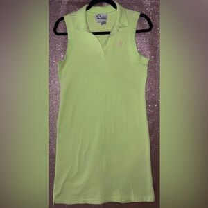 VINTAGE Lilly Pulitzer Green POLO Dress SIZE SMALL